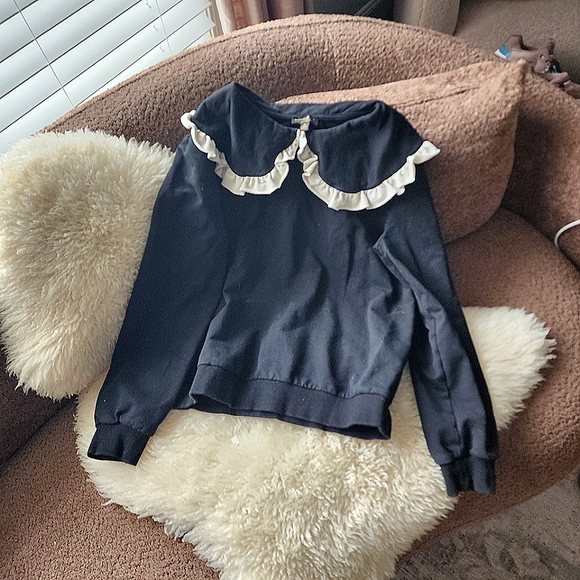 Anthropologie Current Air Collared Sweatshirt - Picture 2 of 7